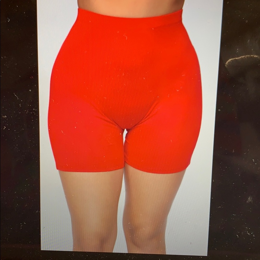 Red shorts